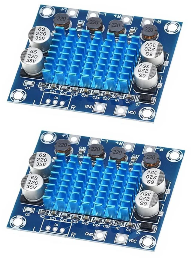Main image of 2pcs TPA3110 Digital Stereo Audio Amplifier Board XH-A232 AMP 30W+30W 2.0 Channe