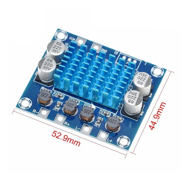 Alt view image 4 of 6 - 2pcs TPA3110 Digital Stereo Audio Amplifier Board XH-A232 AMP 30W+30W 2.0 Channe