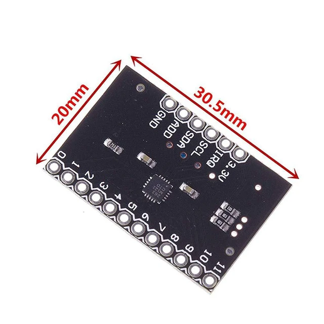 Alt view image 3 of 4 - 2pcs MPR121-Breakout-V12 Proximity Keyboard Touch Sensor Capacitive Touch Sensor
