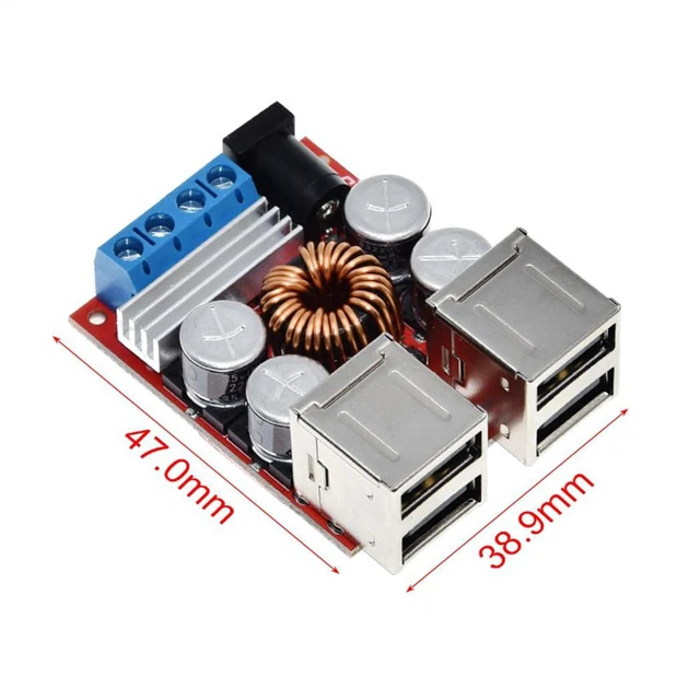Alt view image 4 of 6 - DC-DC Step Down Powe Module 8V-35V to 5V 8A Vehicle Charging Power Supply Module