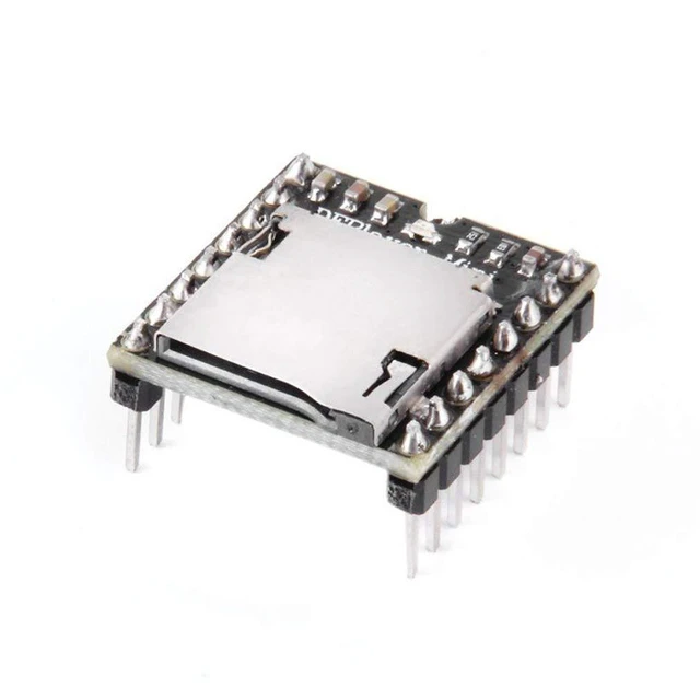 Alt view image 2 of 5 - 2pcs mp3 Player Mini MP3 Player Audio Voice Module TF Card U Disk Board for DFPl