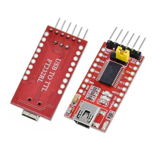 Alt view image 2 of 4 - FT232RL Mini USB to TTL Serial Converter Adapter Module 3.3V/5.5V