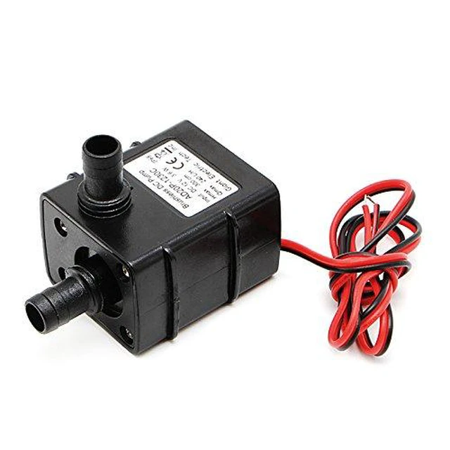 Alt view image 3 of 7 - 2pcs Water Pump 240L/H DC 12V 4.2W Micro Brushless Pump 3M Pumping Head Ultra Qu