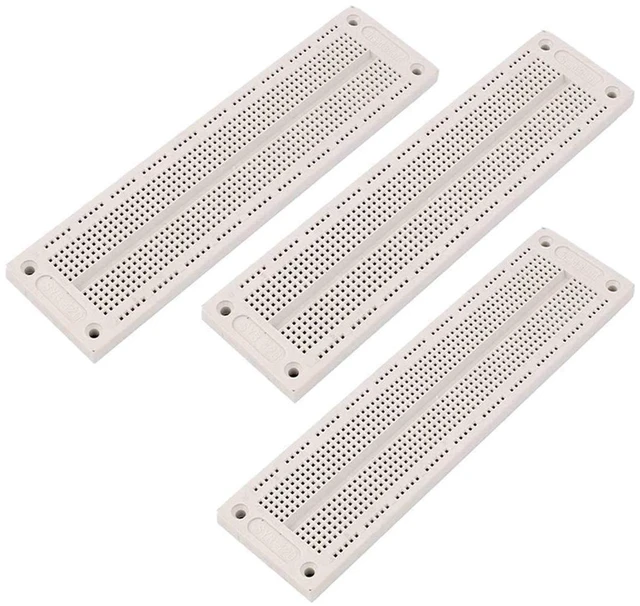 Main image of 3pcs SYB-120 700 Points Solderless PCB Breadboard 60x12 Solderless Prototype PCB