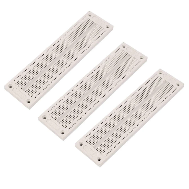 Alt view image 2 of 5 - 3pcs SYB-120 700 Points Solderless PCB Breadboard 60x12 Solderless Prototype PCB