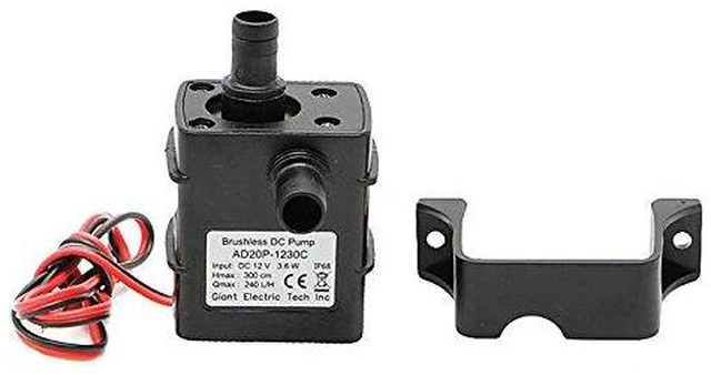 Alt view image 6 of 7 - 2pcs Water Pump 240L/H DC 12V 4.2W Micro Brushless Pump 3M Pumping Head Ultra Qu