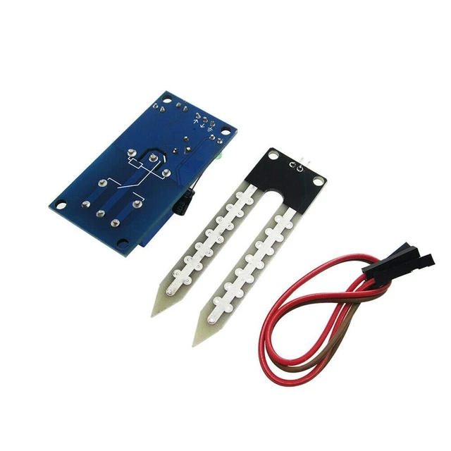 Alt view image 3 of 6 - 2pcs LM393 12V Soil Moisture Relay Module Soil Moisture Sensor with Soil Moistur
