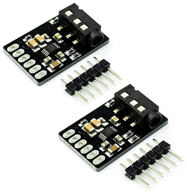 Main image of 2pcs CS4344 D/A Digital to Analog Stereo Audio Converter Module with Linear Anal