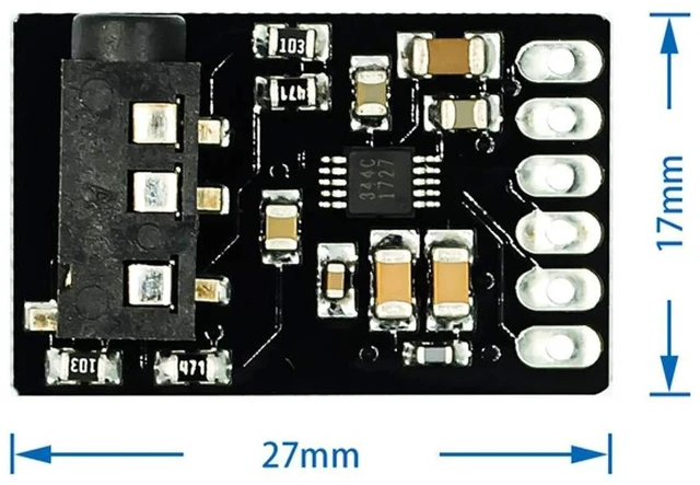 Alt view image 5 of 7 - 2pcs CS4344 D/A Digital to Analog Stereo Audio Converter Module with Linear Anal