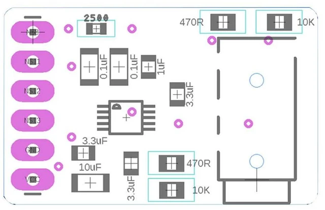 Alt view image 6 of 7 - 2pcs CS4344 D/A Digital to Analog Stereo Audio Converter Module with Linear Anal