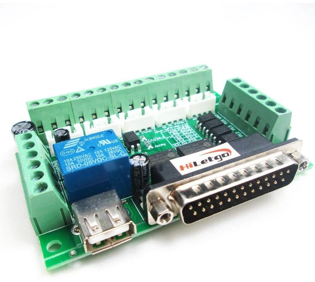 Main image of MACH3 Engraving Machine CNC 5 Axis Stepper Motor Driver Interface Board with Opt