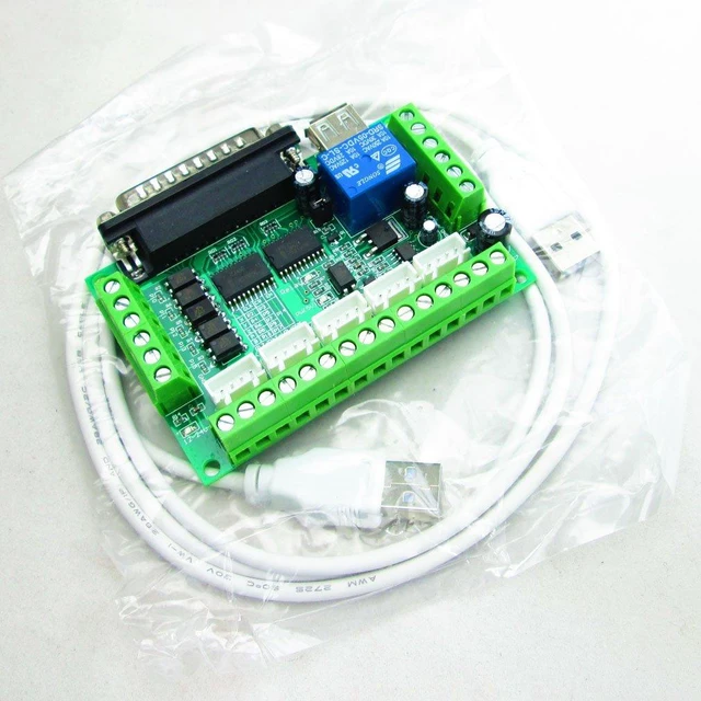 Alt view image 4 of 4 - MACH3 Engraving Machine CNC 5 Axis Stepper Motor Driver Interface Board with Opt