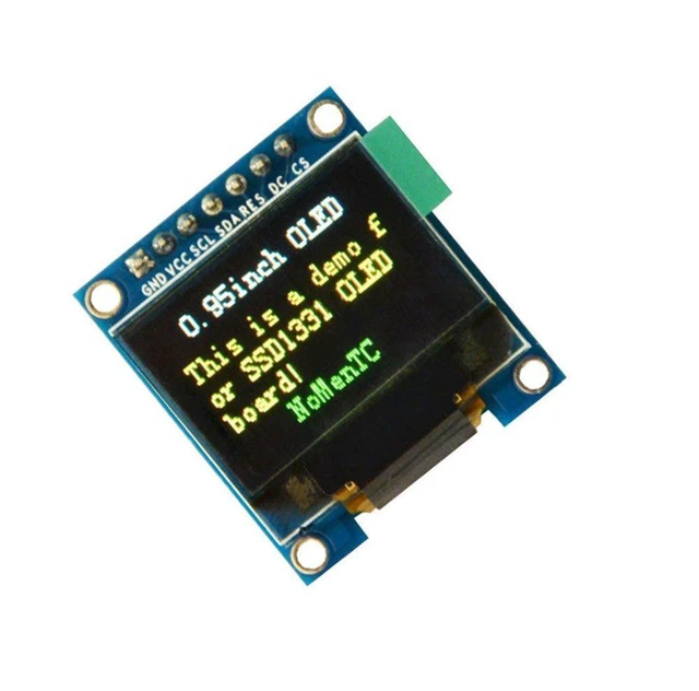 Alt view image 2 of 6 - 0.95" Inch 7 Pin Colorful 65K SPI OLED Display Module SSD1331 96 * 64 Resolution