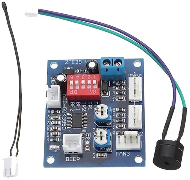 Main image of DC 12V 5A PWM PC CPU Fan Temperature Control Speed Controller Board Speed Contro
