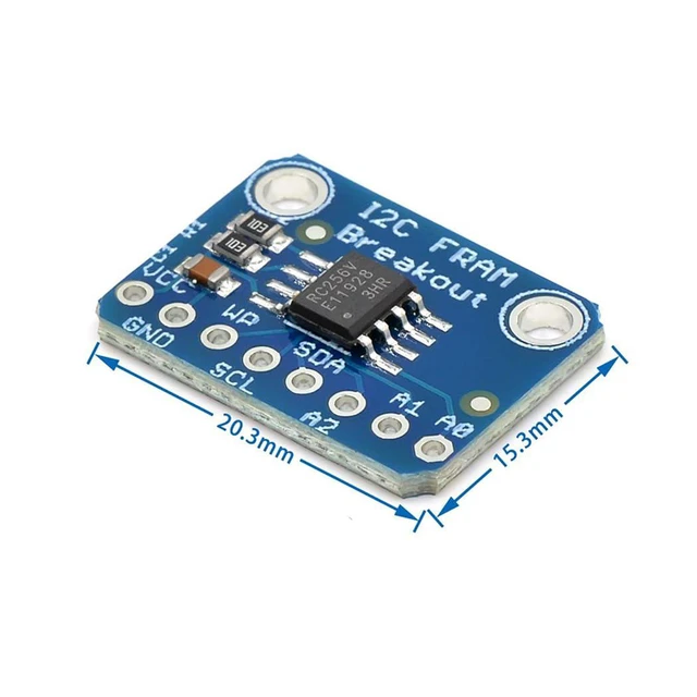 Alt view image 5 of 6 - 2pcs MB85RC256V Memory IC 32KB Development Tools FRAM Breakout Board I2C Non-Vol