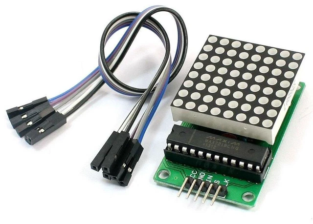 Alt view image 3 of 7 - 2pcs MAX7219 8 * 8 Dot Matrix Module DIY Kit MAX7219 8x8 Common Cathode LED Dot