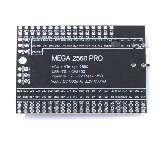 Alt view image 3 of 5 - MEGA2560 PRO Embed CH340G/ATMEGA2560-16AU Single-Board Computer with Pin Headers