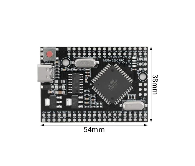Alt view image 4 of 5 - MEGA2560 PRO Embed CH340G/ATMEGA2560-16AU Single-Board Computer with Pin Headers