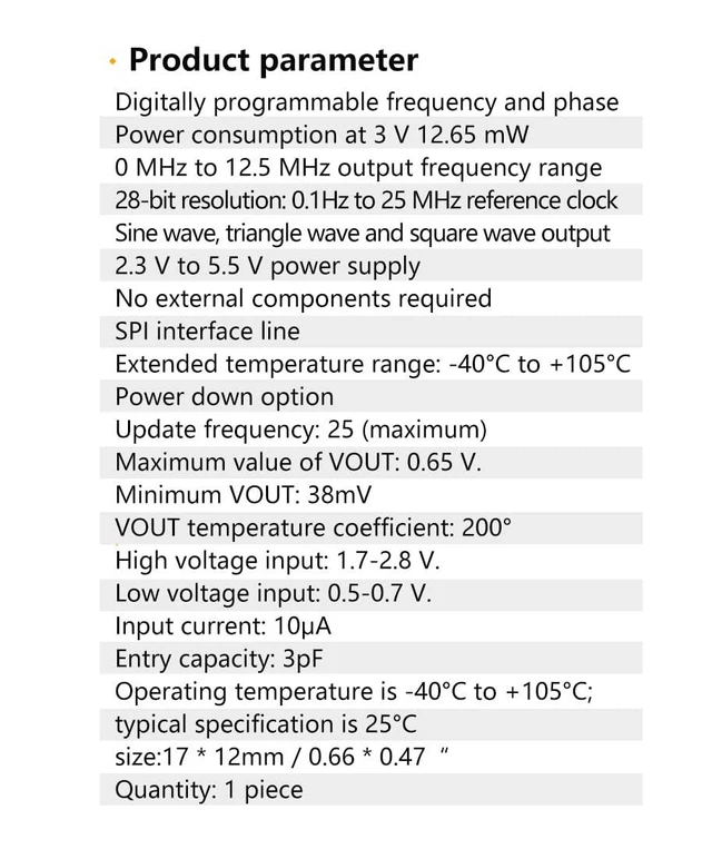 Alt view image 6 of 7 - AD9833 Programmable Microprocessors Serial Interface Module GY-9833 Sine Square