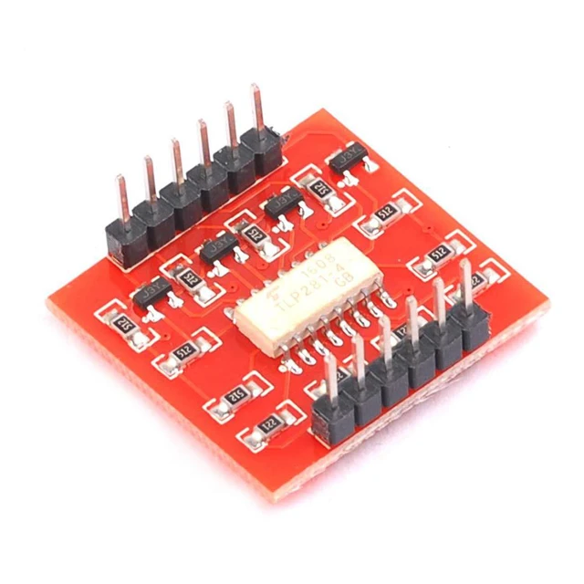 Alt view image 2 of 5 - 3pcs TLP281 Optocoupler Isolation Board Optical Coupler Isolation Module 4 Chann