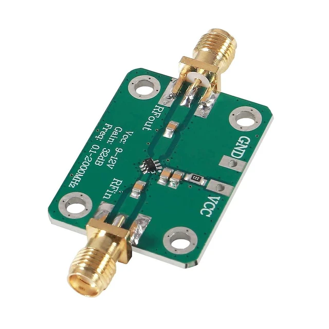 Alt view image 2 of 3 - 0.1-2000MHz RF WideBand Amplifier 30dB High Gain Low Noise LNA Amplifier