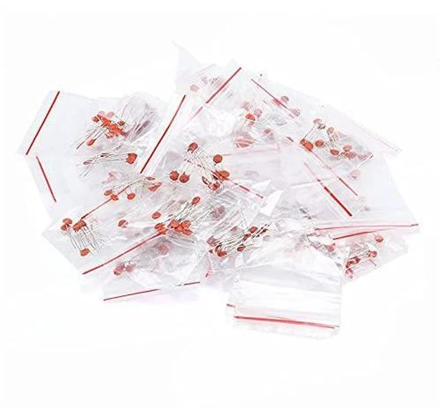 Alt view image 3 of 5 - Ceramic Capacitor Assortment Kit DIP 2PF-100nF 30 Values Each 10pcs in Separate