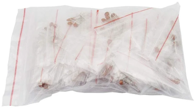 Alt view image 4 of 5 - Ceramic Capacitor Assortment Kit DIP 2PF-100nF 30 Values Each 10pcs in Separate
