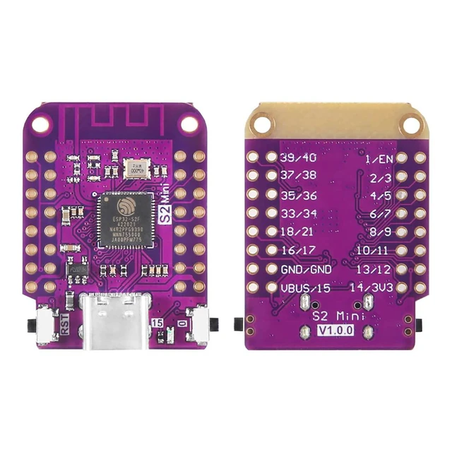 Alt view image 2 of 5 - 3pcs ESP32 S2 Mini WiFi Board Based ESP32-S2FN4R2 ESP32-S2 4MB Flash Type-C Conn