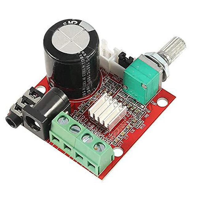 Alt view image 2 of 7 - PAM8610 Mini Stereo AMP Audio Amplify Board Digital Portable Ampli Module 10W+10