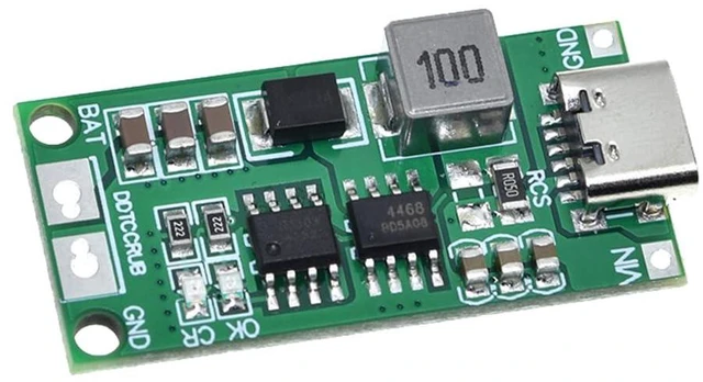 Alt view image 3 of 6 - 2pcs Multi-Cell 2S 3S 4S USB-C to 8.4V 12.6V 16.8V (2S 1A) Step-Up Boost LiPo Po