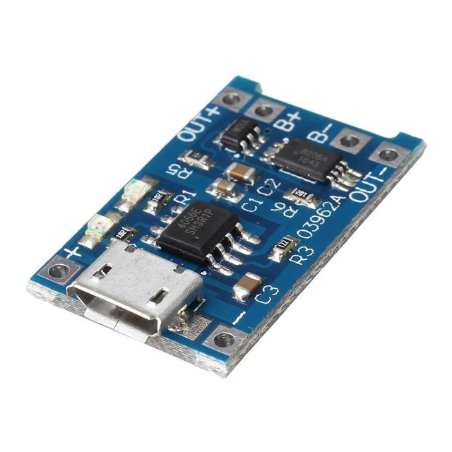 Alt view image 4 of 5 - 10pcs 5V 1A 18650 Lithium Battery Charging Board TP4056 Lithium Battery Charging