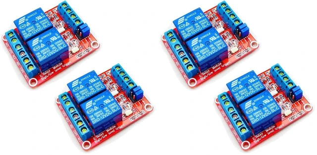 Main image of 2pcs DC 12V 2 Channel Relay Module with Isolated Optocoupler High and Low Level
