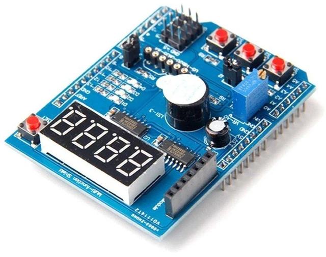 Alt view image 3 of 5 - Multi-Function Shield ProtoShield Multi-Functional Expansion Board Sensor Shield