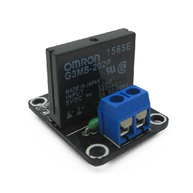 Alt view image 2 of 3 - 4pcs 5V 1 Channel High Level Solid State Relay Module DC Control AC 240V 2A with