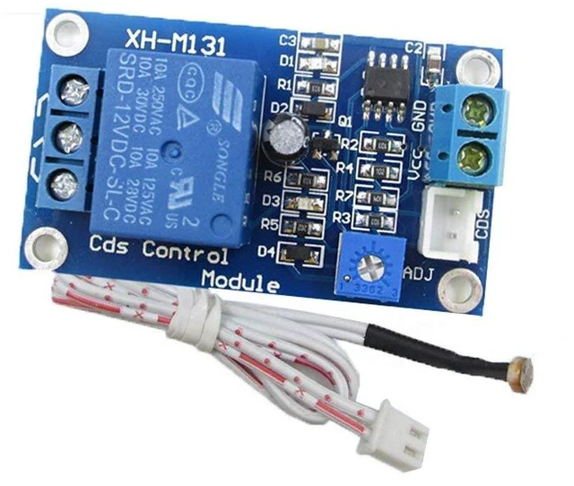 Alt view image 2 of 6 - 2pcs 12V Photoresistor Sensor Relay Module Car Light Automatic Control Switch wi
