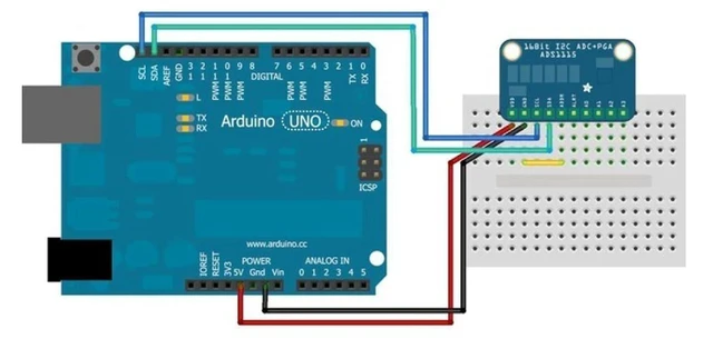 Alt view image 3 of 7 - ADS1115 16 Bit 16 Byte 4 Channel I2C IIC Analog-to-Digital ADC PGA Converter wit