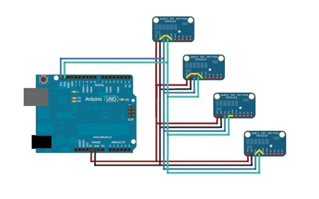Alt view image 5 of 7 - ADS1115 16 Bit 16 Byte 4 Channel I2C IIC Analog-to-Digital ADC PGA Converter wit