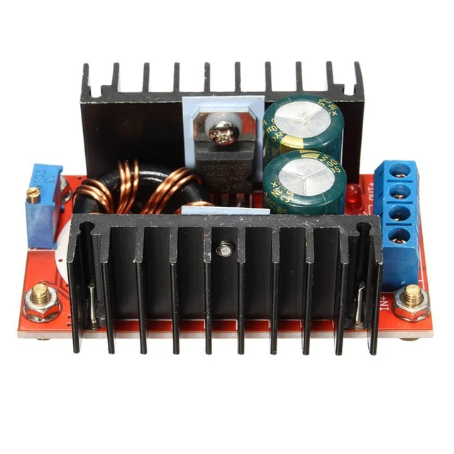 Alt view image 4 of 6 - 2pcs 150W 10-32V to 12-35V Voltage Adjustable 6A DC Boost Converter Step Up 10-3