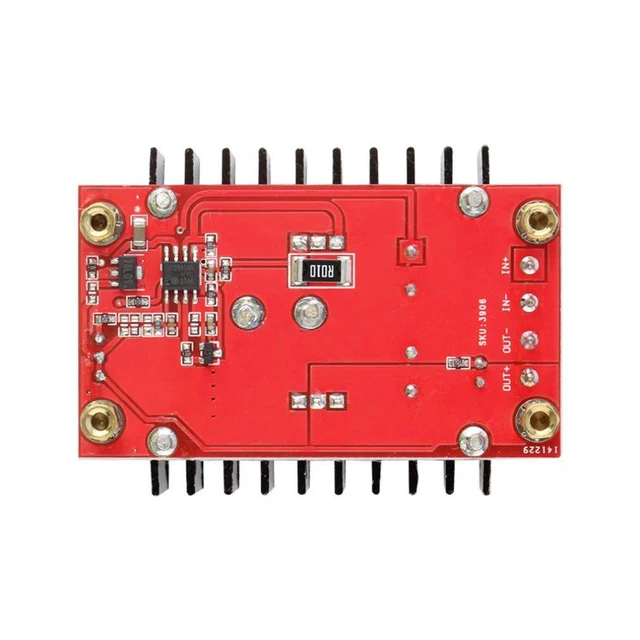 Alt view image 5 of 6 - 2pcs 150W 10-32V to 12-35V Voltage Adjustable 6A DC Boost Converter Step Up 10-3