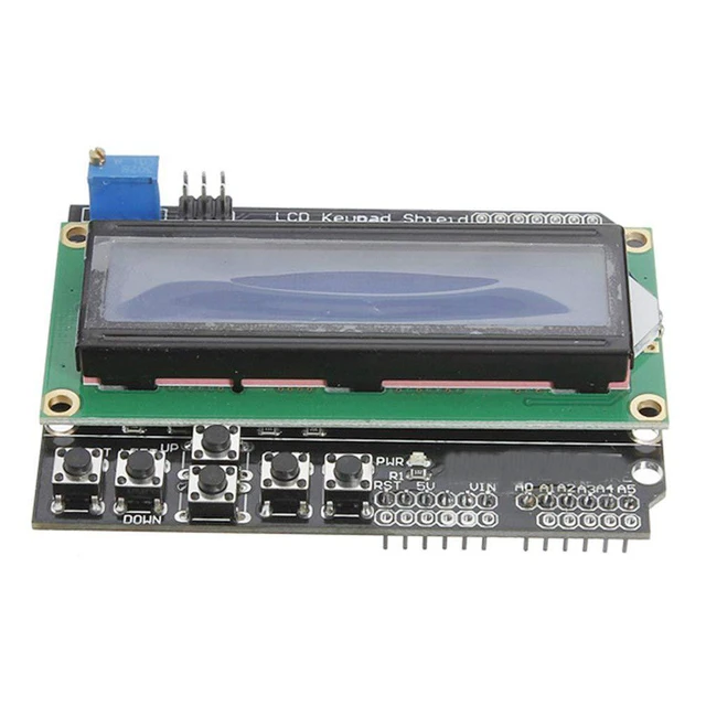 Alt view image 2 of 7 - 1602 LCD Keypad Shield 1602 LCD Expansion Shield Board Blue Backlight 4.5-5.5V f