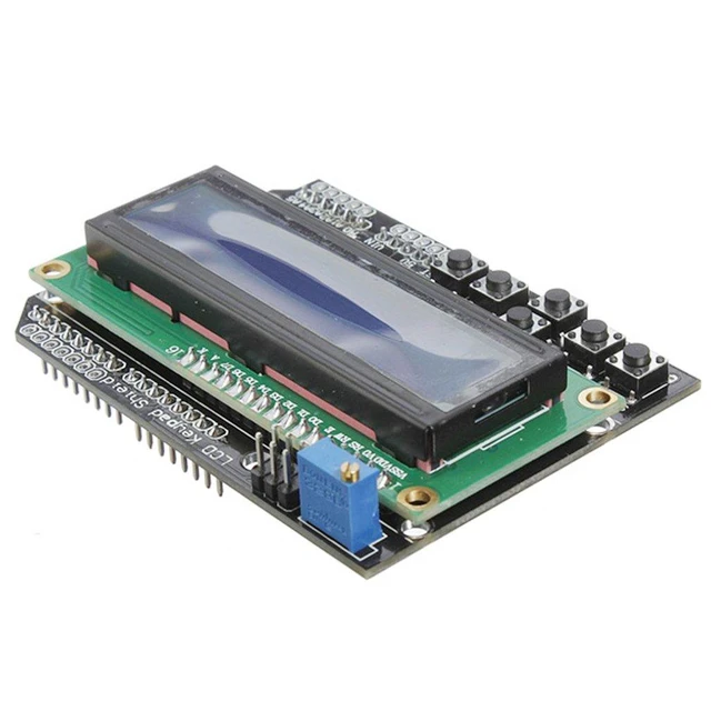 Alt view image 3 of 7 - 1602 LCD Keypad Shield 1602 LCD Expansion Shield Board Blue Backlight 4.5-5.5V f