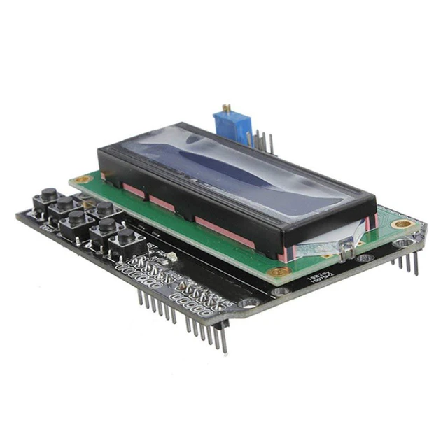 Alt view image 4 of 7 - 1602 LCD Keypad Shield 1602 LCD Expansion Shield Board Blue Backlight 4.5-5.5V f