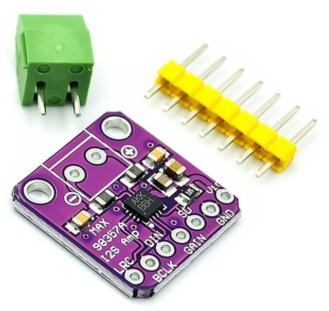 Alt view image 3 of 7 - 3pcs MAX98357 I2S 3W Audio Amplifier Board DAC Decoder Breakout Module Class D F