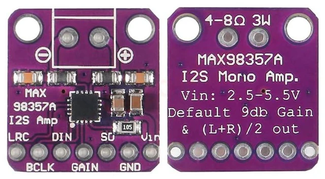 Alt view image 4 of 7 - 3pcs MAX98357 I2S 3W Audio Amplifier Board DAC Decoder Breakout Module Class D F