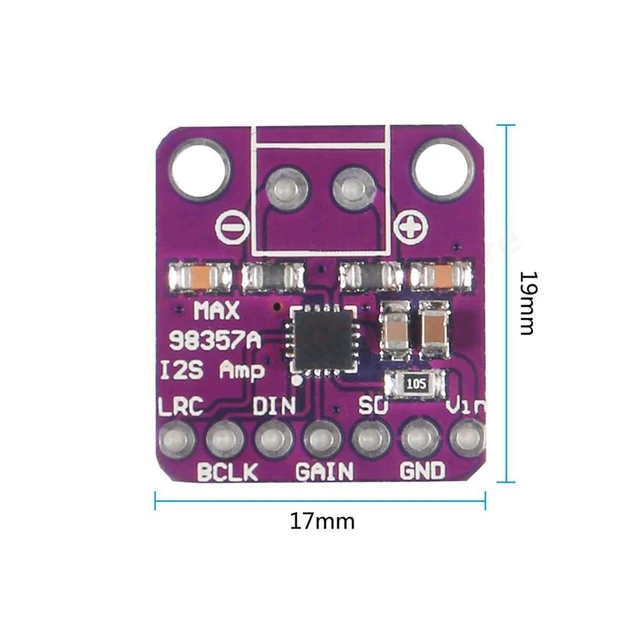 Alt view image 5 of 7 - 3pcs MAX98357 I2S 3W Audio Amplifier Board DAC Decoder Breakout Module Class D F