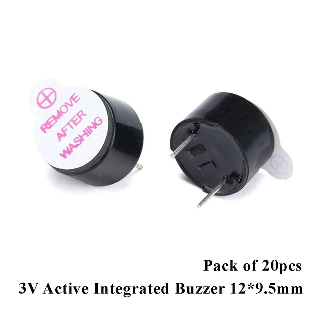 Alt view image 2 of 5 - 20pcs 3V Active Integrated Buzzer Alarm Sounder Speaker Electromagnetic Buzzer 1
