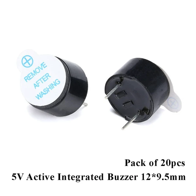 Alt view image 2 of 5 - 20pcs 5V Active Integrated Buzzer Alarm Sounder Speaker Electromagnetic Buzzer 1