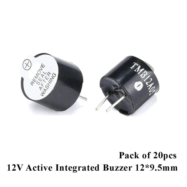 Alt view image 2 of 5 - 20pcs 12V Active Integrated Buzzer Alarm Sounder Speaker Electromagnetic Buzzer