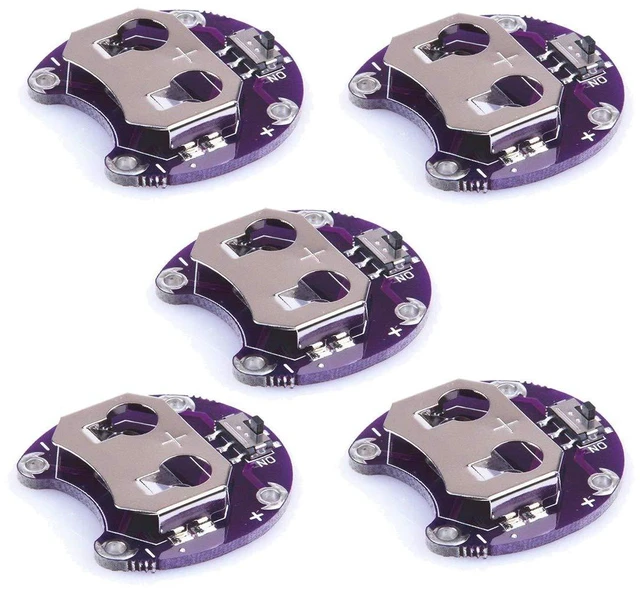 Main image of 5PCS Lilypad Coin Cell Battery Holder CR2032 Battery Holder Case Module