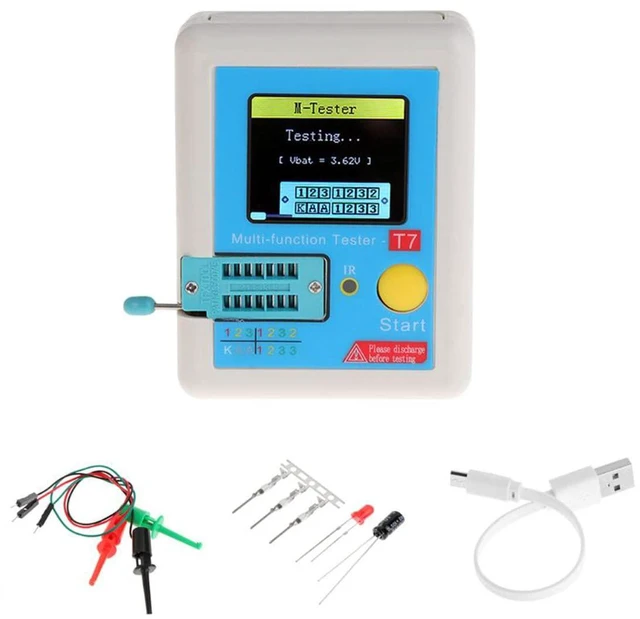 Main image of LCR-T7 Transistor Tester TFT Diode Triode Capacitance Meter LCR Meter NPN PNP MO